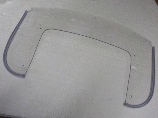 PANHEAD SHOVELHEAD "NEW REPO" 7-HOLE CLEAR WINDSHIELD LOWER PLASTIC #58022-49